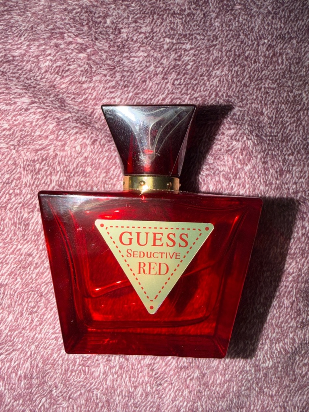 GUESS Seductive Red Perfume Bottle - Red with Gold Accents